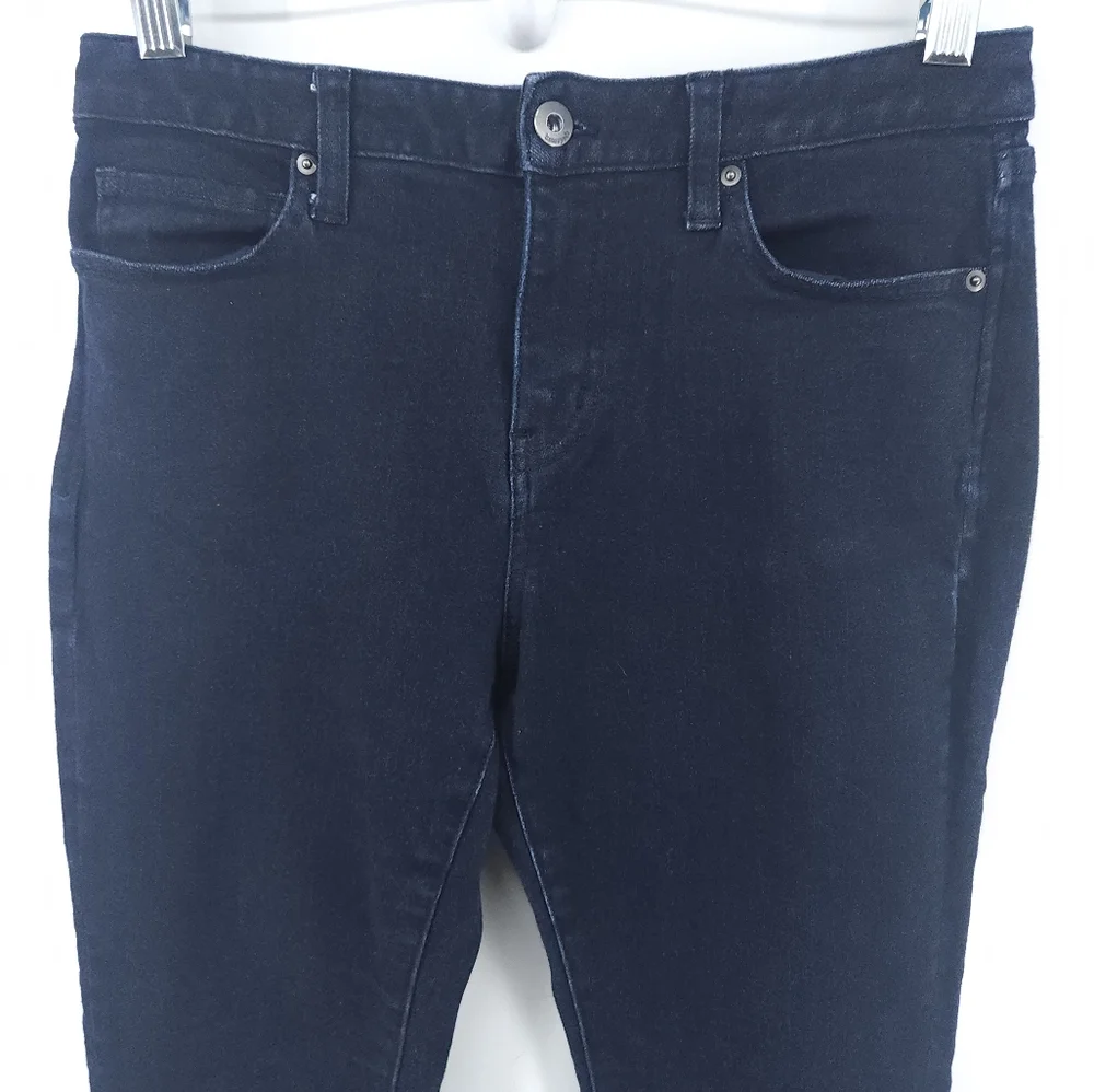 Kate Spade Dark Wash Skinny Jeans Size 26 Stretch Mid Rise Designer Denim